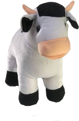 

ToyHub Super soft lovable huggable cute cartoon character Cow Soft Toys - 30 cm(White)