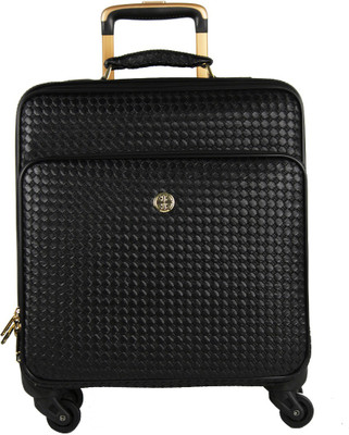 

Femiga Fabric Small Trolly Bag(TLY005-BLACK) Cabin Luggage -  inch(Black