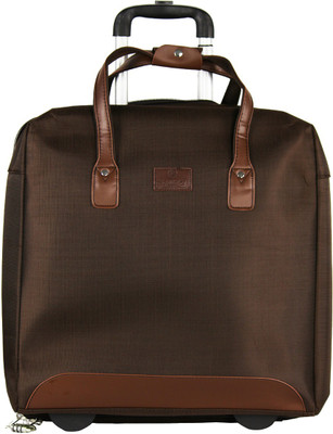 

Femiga Synthetic Small Trolly Bag(TLY001-BROWN) Cabin Luggage -  inch(Brown