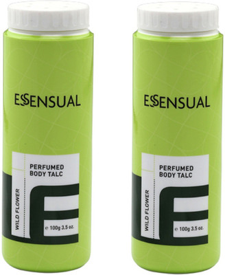 ESSENSUAL PERFUMED BODY TALC-WILDFLOWER 100G(100 g)
