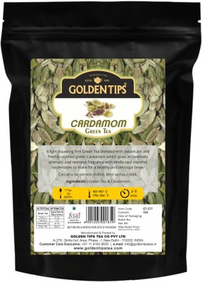 

Golden Tips Pure Cardamom Loose Leaf Green Tea, 100gm (40 Cups) - 100% Authentic Indian Spiced Tea Cardamom Green Tea Box(100 g)