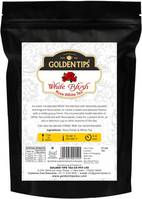 

Golden Tips White Blush - Rose Petals White Tea (25gm) Rose White Tea Box(25 g)
