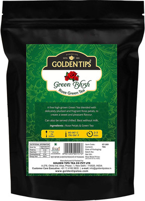 

Golden Tips Green Blush Rose Petals Rose Green Tea(25 g, Box)
