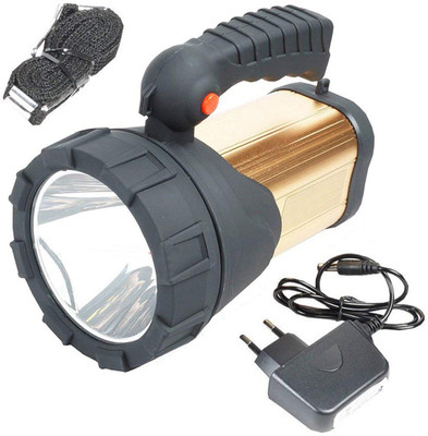 Rocklight R L499 A LED Big Emergency Rechargeable Long Range With 3 Mode & Ultra Bright Focus Camping Tracking Security Torch Light Torch(Multicolor : Rechargeable) at flipkart