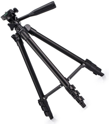 

BIRATTY 3120 Adjustable Aluminium Alloy Tripod Stand Holder for Mobile Phones Monopod(Black, Supports Up to 2500)