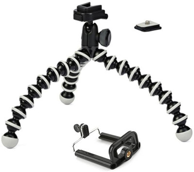 

ALLMUSIC Premium Quality STAND/MOBILE HOLDER P52 MOBILE STAND/CAMERA STAND With Mobile Attachment For DSLR, Tripod Stand 360 Degree 940mm Extendable Stretch Portable Digital DRYK23 Camera Mobile Stand Holder Camcorder Tripod Stand Lightweight action shoot