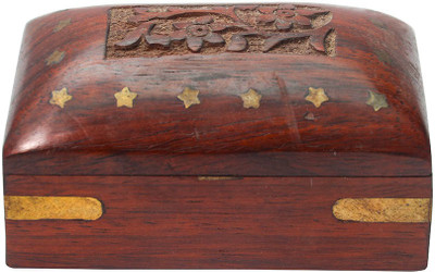 

sah Ring Box Wooden Box Makeup & Jewelry Vanity Box(Brown)