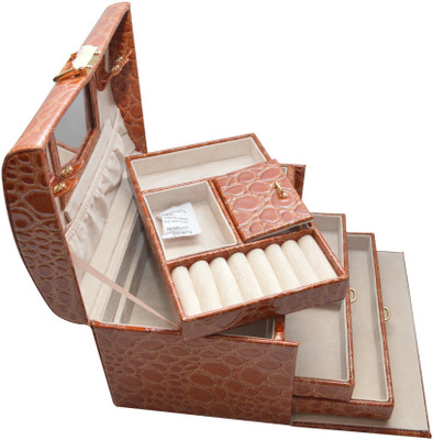 

Knott Utility box Jewellery Vanity Box(Brown)