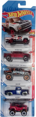

Hot Wheels TRUCK SET OF 5(Multicolor)
