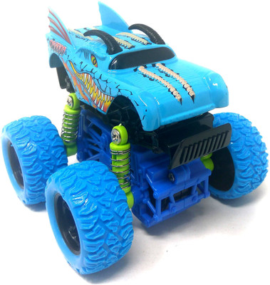 

Akrobo 1:34 Elegant Design with 4 Wheel Independent Suspension and Four Wheel Drive 4*4 Pull Back Big Foot Die Cast Toy Car Blue(Multicolor)