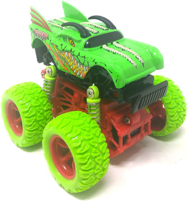 

Akrobo 1:34 Elegant Design with 4 Wheel Independent Suspension and Four Wheel Drive 4*4 Pull Back Big Foot Die Cast Toy Car Green(Multicolor)