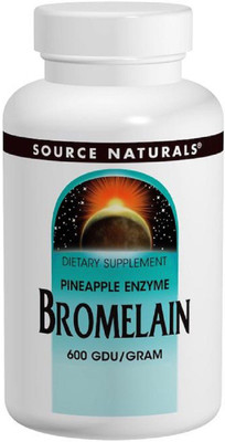 

Source Naturals Source Naturals, Bromelain, 600 GDU/Gram, 500 mg, 120 Tablets(120 No)