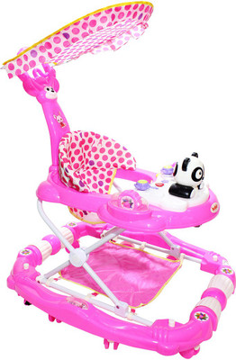 

Blubud Musical 3-in-1 Walker With Parent Rod(Pink)