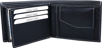 

Dezire Crafts Men Formal Blue Artificial Leather Wallet(5 Card Slots), Black