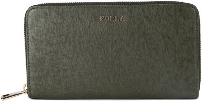 

Furla Women Casual Green Genuine Leather Wallet(12 Card Slots), Khaki