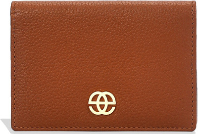 

Eske Men Brown Genuine Leather Card Holder(8 Card Slots), Cognac