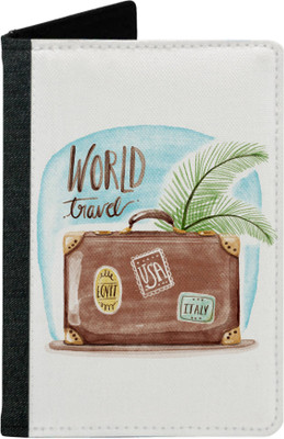 

MADANYU Men Orange Artificial Leather Document Holder(2 Card Slots)