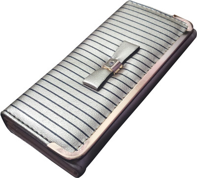 

hims Women Beige Artificial Leather Wallet(8 Card Slots), Ivory