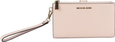 

Michael Kors Women Evening/Party Pink Genuine Leather Wallet(7 Card Slots), Soft pink
