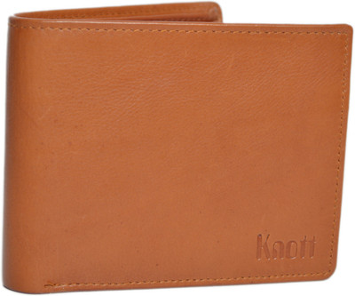 

Knott Men Brown Genuine Leather Wallet(10 Card Slots), Brown-03