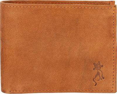 

de meow Men Brown Genuine Leather Wallet(5 Card Slots)