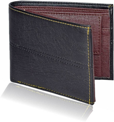 

TWINSTAR Men Black Artificial Leather Wallet(9 Card Slots)