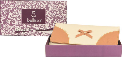 bellissa Women Casual Beige Artificial Leather Wallet(6 Card Slots), Beige;cream