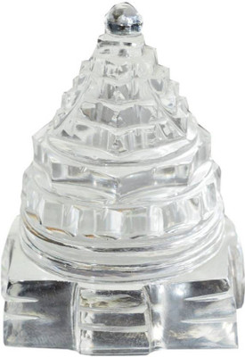 SHREE JAGDAMBA BHAWAN Real Sphatik Shree Yantra Crystal Yantra(Pack of 1)