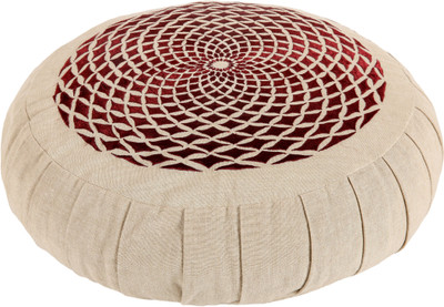 

Kanyoga 100% Cotton Buckwheat Filled Round Meditation Zafu ( Yoga Blocks(Beige Pack of 1), Chambray;maroon