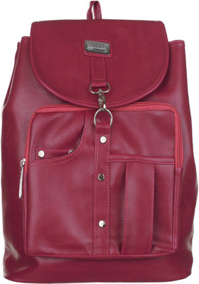 

Right Choice Artificial Leather Casual Purse Fashion School Leather Backpack Shoulder Bag Mini Backpack for Women & Girls (D Pink) 20 Backpack(Pink)