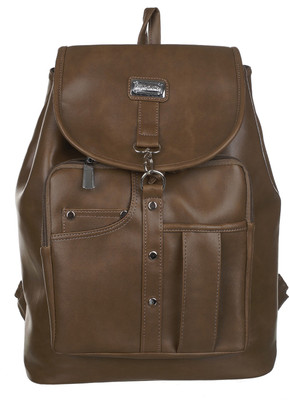 

Right Choice Artificial Leather Casual Purse Fashion School Leather Backpack Shoulder Bag Mini Backpack for Women & Girls (OLIVE Copper) 20 Backpack(Brown)