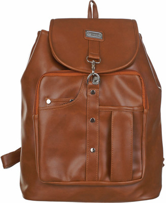 

Right Choice Artificial Leather Casual Purse Fashion School Leather Backpack Shoulder Bag Mini Backpack for Women & Girls (beige) 20 Backpack(Beige)