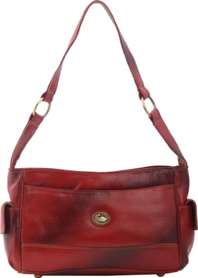 

GenWayne Leather Shoulder Bag for Women Shoulder Bag(Red, 12 inch)