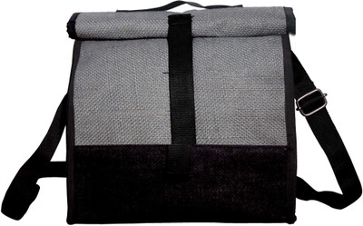 

Flyura Jute Reusable and Eco-Friendly Tiffin Bag Adjustable Height & Shoulder Strap forMen & Women Lunch Bag(Grey, 13 inch)