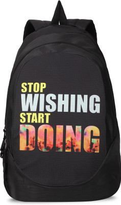 

90HILLS Stylo 30L Printed Casual Laptop bag backpacks Waterproof Backpack(Black, 30 L)