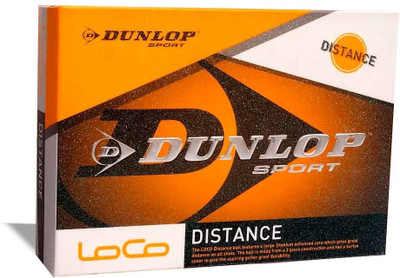 

Dunlop LoCo Distance Golf Ball(Pack of 1, Multicolor), White
