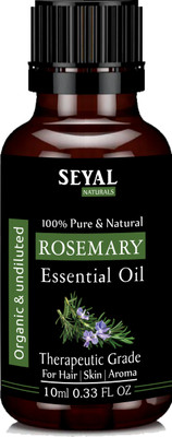 

Seyal Rosemary Essential Oil Pure & Natural Therapeutic Grade Undiluted For Hair Growth, Skin, Aroma(10 ml)