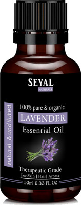 

Seyal Naturals Lavender Essential Oil 100% Pure & Organic Therapeutic Grade Undiluted For Hair, Skin, Aroma Hair Oil(10 ml)