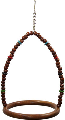 

Eshan Pet Products Wooden Hammock Hanging Bird Swing Cage Toy Bird Play Stand