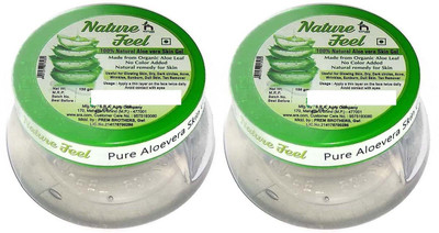 

Nature Feel 100% Natural Aloe Vera Skin Gel 150g x 2(300 g)