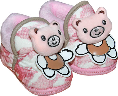 

BABY STATION Booties(Toe to Heel Length - 12 cm Pink)
