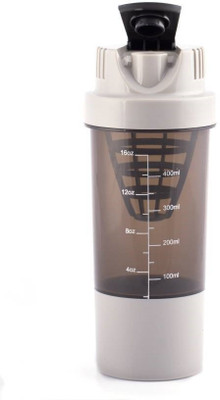 

sport fitness shaker grey and black 500 Shaker(Pack of 1, Grey)