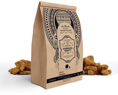 

looms & weaves Banana Chips Coated With Jaggery - 400 Gm Chips(400 g)