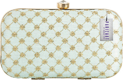 

Parizaat by shadab khan Party Green Clutch