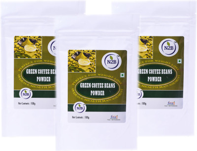 

N2B GreenCoffeeBeans Powder - Reduce BodyFat, WeightLoss,Control diabetes and cholesterol Instant Coffee Pack of 3 of 100 g Instant Coffee 300 g(Pack of 3)