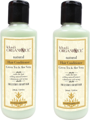 

KHADI ORGANIQUE Green Tea Aloevera Hair Conditioner 420 ML PACK OF 2(420 ml)