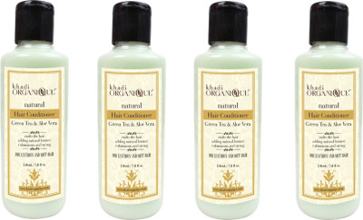 

KHADI ORGANIQUE Green Tea Aloevera Hair Conditioner 840 ML PACK OF 4(840 ml)