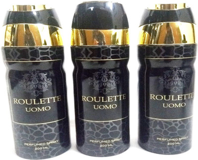 

ARQUS ROULETTE UOMO Perfume Body Spray - For Men & Women(600 ml, Pack of 3)
