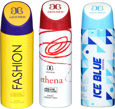 

Arochem B-42 DEODORANT SPRAY NO ALCOHOL PURE PERFUME DYNAMIC BODY SPRAY Deodorant Spray Deodorant Spray - For Men & Women(200 ml, Pack of 3)