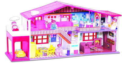 

Fun Villa Doll House, Red (50 Pieces)(Pink, Red)